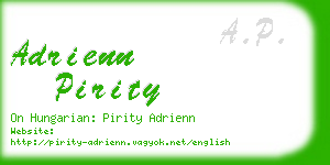 adrienn pirity business card